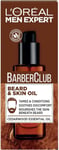 L'Oréal Paris Men Expert Skin Care Barber Club Beard Skin Oil, Cedarwood, 30 Ml