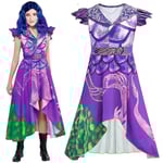 Descendants 3 Kostym för flickor 4-12 år, Audrey Evie Mal Kostym Descendants Maskeraddräkt, Barn Descendants Klänning Cosplay Klänning för Karneval Halloween 4-5 Years