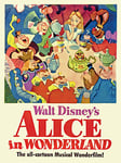 Disney Alice in Wonderland (Tea Party) 60 x 80 cm Toile Imprimée