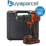 Black & Decker 18V Volt Cordless Combi Hammer Drill Lithium Ion Battery and Case
