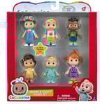 Cocomelon Familj och vänner 6 st Actionfigurer Pack Leksak Dockor Barn