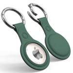 SERO AirTag silikonskydd med nyckelring / karbinhake, grön