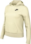 Nike Sweat à Capuche pour Femme Club Fleece Beige, Beige/Noir, M