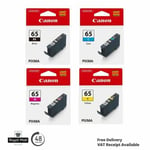 GENUINE BOXED Canon CLI-65 CMYK Ink Cartridges for Canon Pixma Pro 200