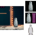 Julbelysning - Living Juldekoration pingvin med LED-belysning akryl inne/ute