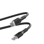 PURO ICON mjuk kabel - USB-C till Lightning-kabel MFi 1,5 m (svart)