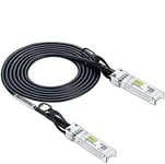 10Gtek 10Gb SFP+ DAC Twinax Cable, Passive, Compatible with Ubiquiti UniFi, 2-Meter(6.5ft)
