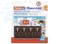 Tesa Powerstrips Vario Gardinkrokar, Brun Vario-System För Att Fästa Eller Hänga Upp Gardiner (58047-00002-00)