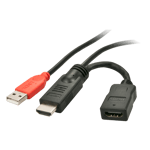 Lindy HDMI 1.4 M/F Power Feeder (41080)