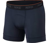 Nike M NK Brief Boxer 2PK Short Homme, Obsidian/Obsidian/(White), FR : XL (Taille Fabricant : XL)
