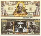 Novelty Dollar The Mummy Boris Karloff Million Dollar Bills X 2 New