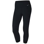 Nike Women PWR LGND Crop Tights - Black/Black/Black/Cool Grey, Large