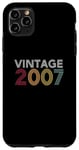 Coque pour iPhone 11 Pro Max Vintage 2007 Rétro Couleur Classique Original Anniversaire