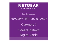 NETGEAR ProSupport OnCall 24x7 Category 3 - Teknisk kundestøtte - rådgivning via telefon - 1 år - 24x7