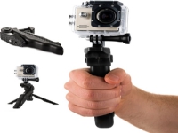 Hurtel hållare med ministativ för GoPro SJCAM sportkameror svart universal