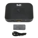 2x1 HDMI-växlare 2 in 1 ut 8K vid 60Hz HDMI-splitter med fjärrkontroll