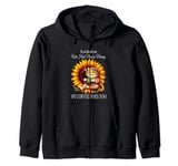 Funny Quote the Only One Who Hates Mondays MyCoffee Does Too Zip Hoodie