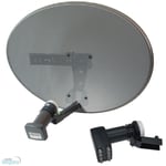 New 60cm Zone 1 Sky Freesat Satellite Dish & MK4 Octo LNB For Sky + Plus HD Pvr
