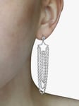 Milton & Humble Jewellery Second Hand 14ct White Gold Diamond Star Drop Earrings