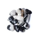 Tourmaline quartz A quality tumbled stones 3-4 cm