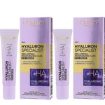 L'OREAL Hyaluron Expert Replumping Hyaluronic Acid Eye Cream 15ml -2 Pack RRP£20