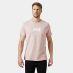 Helly Hansen Herre Core Graphic T-skjorte Rosa S