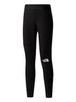 THE NORTH FACE Girls Everyday Leggings - Black, Black, Size L=13-14 Years