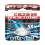 Maxell CR2016 Lithium Battery 3V Coin Cell