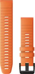 Garmin Quickfit 22mm orange silikonarmband 010-12863-01