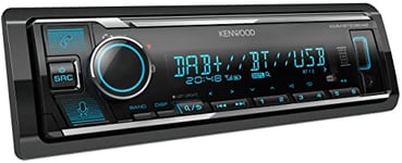 Kenwood autoradio USB, Bluetooth, iPhone, Dab+, KMM-BT508DAB, Noir