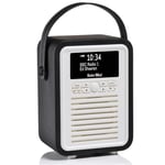 Radio numérique VQ Retro Mini DAB & DAB+ avec FM, Bluetooth et réveil - Noir