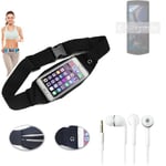 For Cubot Pocket 3 Jogging case + EARPHONES beltbag belt bag sportsbag running w