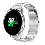 Samsung Galaxy Watch Active Stilrent länkarmband i metall, Silver