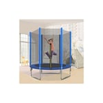 Trampoline pour enfants, ensemble de trampoline intérieur et extérieur, trampoline de jardin rond en acier galvanisé de 6 pieds, trampoline pour