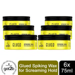 Schwarzkopf got2b Glued Spiking Wax, 6 Pack of 75ml