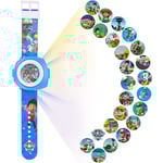 Watch, projektionsleksaker, digital watch med projektor, barnleksak - 24 projektionsmönster, watch med digital projektor för pojkar och Gi