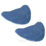 2 x Vax S3S Advance Bare Floor  Microfibre Cleaning Pads For Steam Cleaner Mops