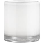 Skogsberg & Smart Hurricane Lyslykte 9 cm, Hvit Glass