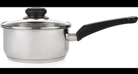 Morphy Richards 970122 Equip 20cm Pouring Saucepan with Glass Lid, Stainless St
