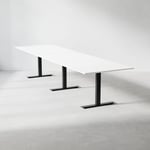 Konferensbord Modul, Storlek 360 cm, Färg Vit, Ben Svart