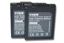 vhbw 2x Batterie compatible avec Leica D-Lux appareil photo digital reflex APRN (500mAh, 3,6V, Li-ion)