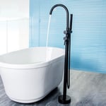Bathtub Faucet Free Standing Tub Filler Hand Shower Mixer Tap Floor Mount ORB