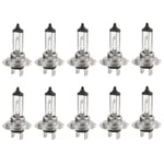 10 st 55w H7 Halogenlampor Bil Dimljus Halogenlampa Varm Ljus Auto Tillbehör Universal Hea