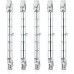 5 st Dimbara R7s 118mm 300W Halogen Pensellampa AC 220-240V 3100lm Linjär Halogen Floodlight för Landskapsbelysning