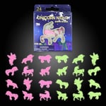 3D Glow in The Dark Magical Fairy Tale Unicorns, Florescent Wall Decals Decor S