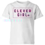 Jurassic Park Clever Girl Kids' T-Shirt - White - 5-6 Years