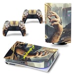 Autocollant Stickers de Protection pour Console Sony PS5 Edition Standard - - Cyberpunk 2077 (TN-PS5Disk-4025)