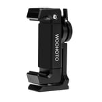 Newest Mobile Phone Tripod Adapter, Woohot 360 Degree Rotation，Metal Phone Tripod Mount with Cold Shoe Mount, Pro Smartphone Holder Video Rig, Cellphone Tripod Mount Adapter