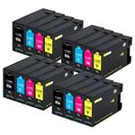 16 Printer Ink Cartridges XL (Set) for Canon MAXIFY MB2150, MB2350, MB2755