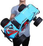 MIEMIE 1:10 Giant 4WD Alloy Large Feet Off-road Remote Control Car, Electronic Wild Climbing High Speed 35km/h Drift Car Rechargeable Boy Girl Toy Double Motor Driving Easter Xmas Gifts Car